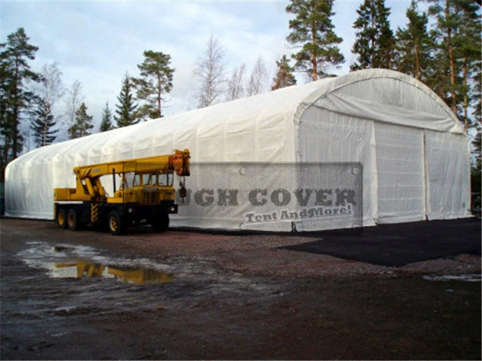 15m wide heavy duty storage shelter