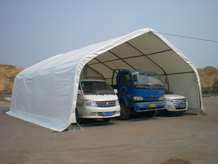 7.9m (26') wide fabric Storage Shelter