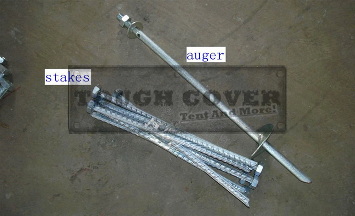 stake pegs and earth augers for tent