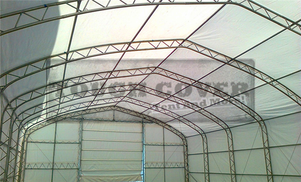 inside of 40x70x21 fabric building