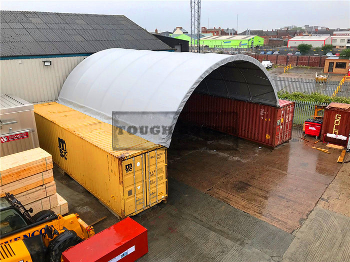 33' wide container canopy
