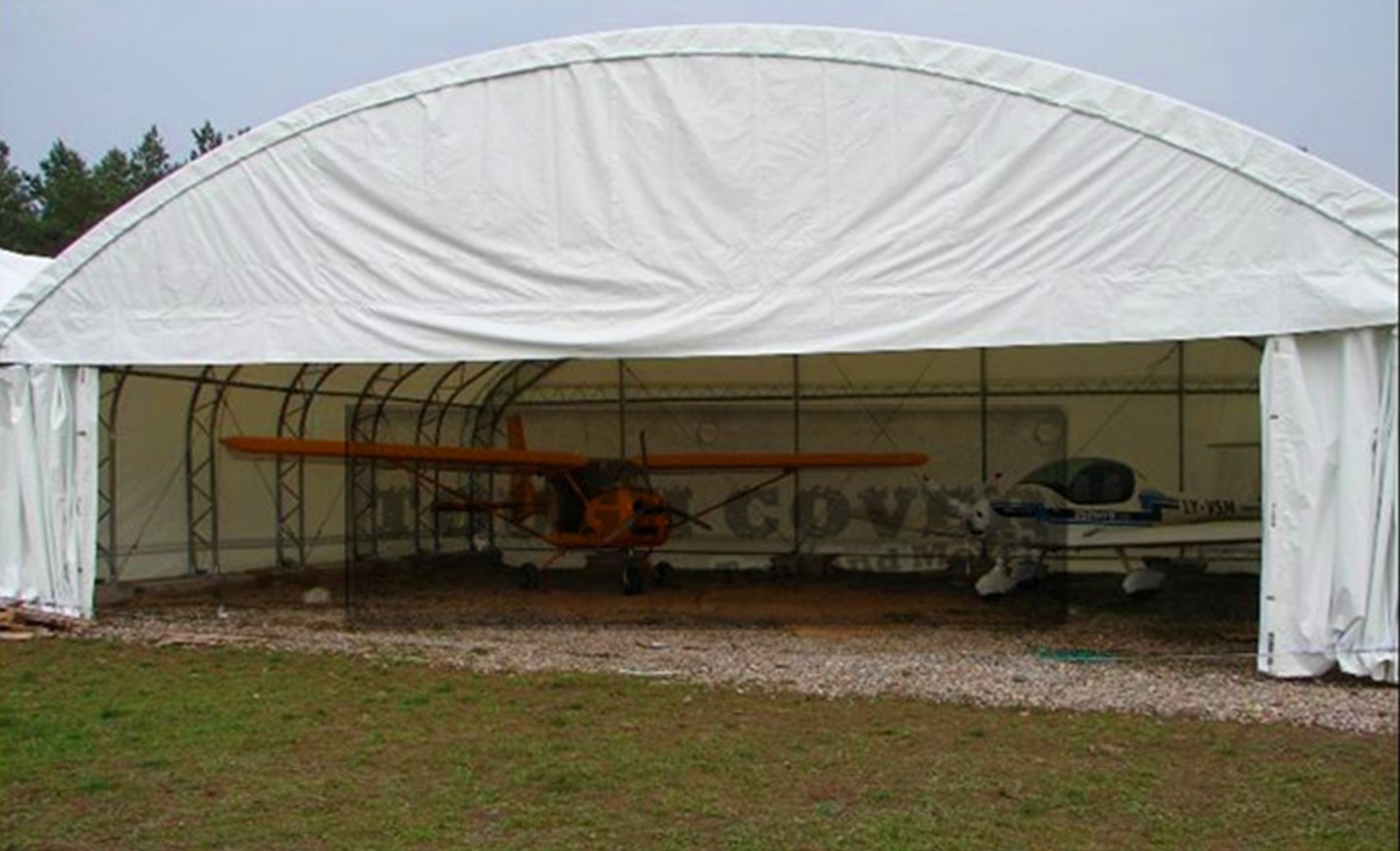 Fabric covered Aircraft Hangar