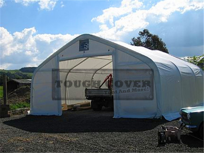 7.9m (26') wide fabric Storage Shelter